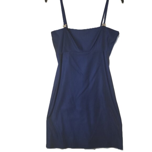 PS PerSeption Homecoming Dress Navy Blue with Silver Butterfly Size Medium - Picture 1 of 5